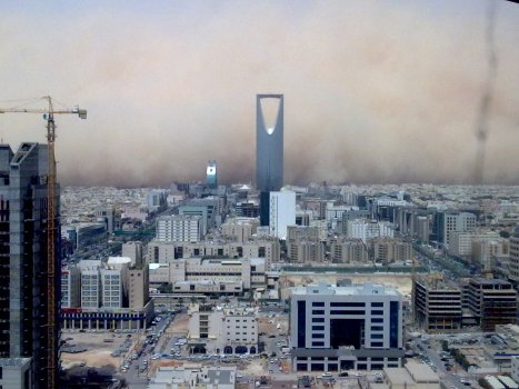 Saudi sandstorm in Riyadh