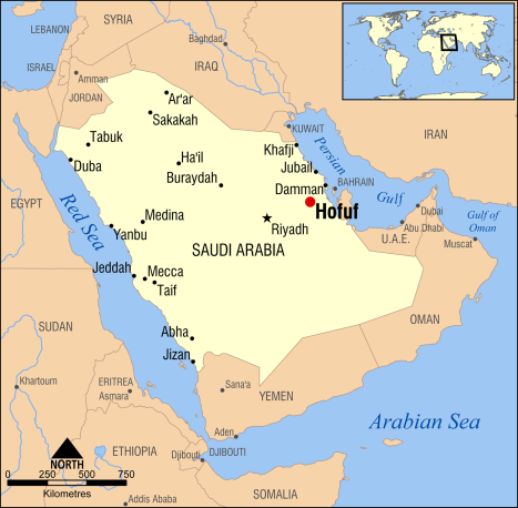 hofuf_saudi_arabia_locator_map
